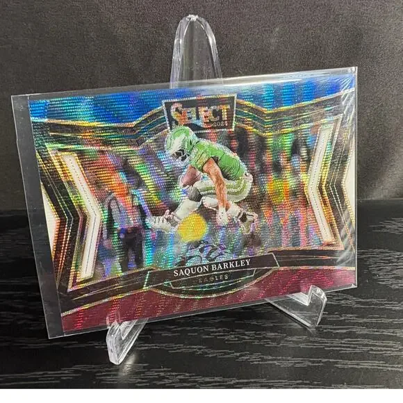 2024 Panini Select Field Level Saquon Barkley Tri-Color Prizm /99 The Hurdle 492 - Picture 4 of 6